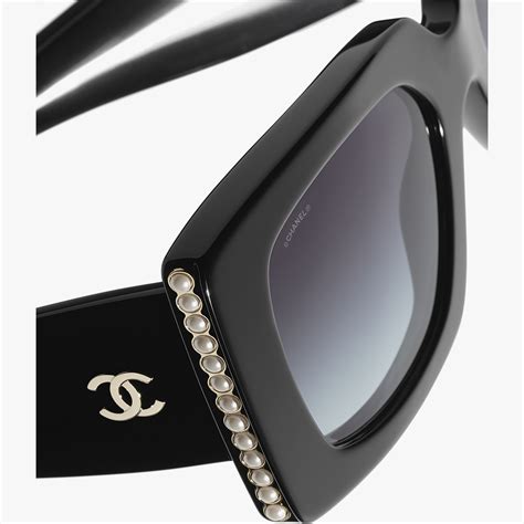 chanel black sunglasses with pearls|authentic chanel sunglasses sale.